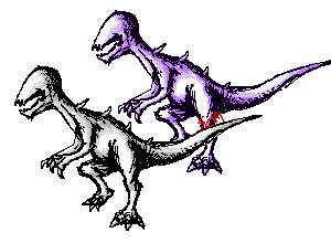 dino pixel sketch