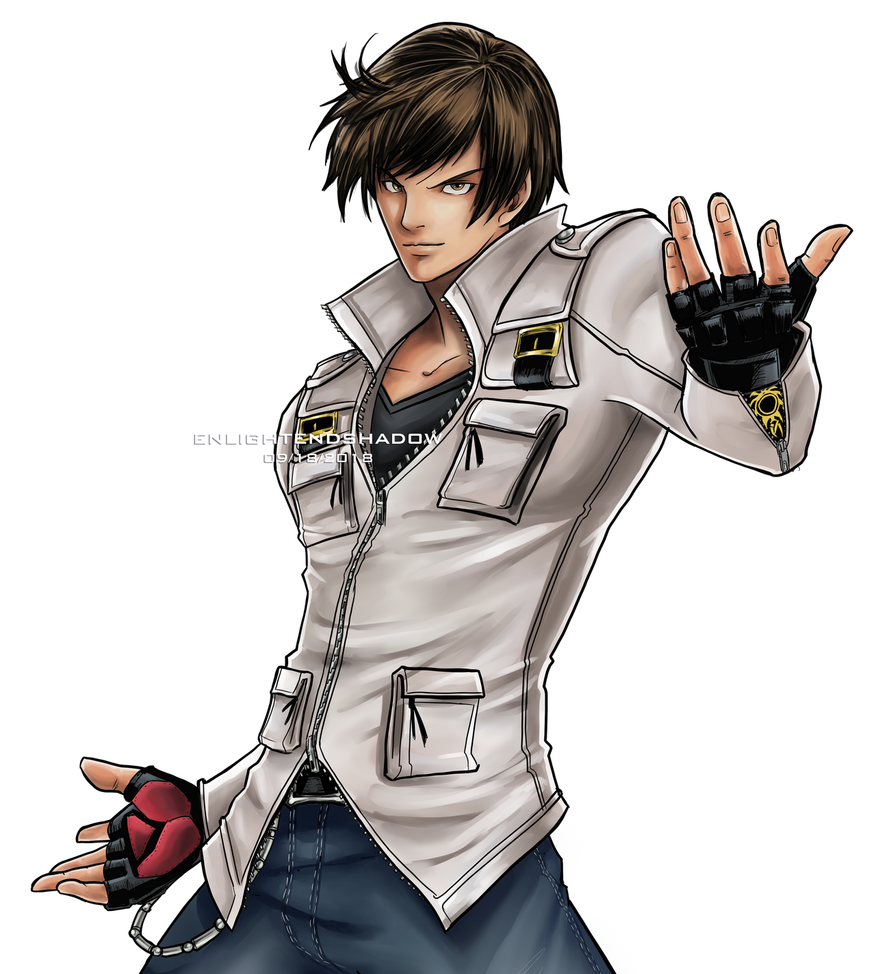 Kyo XIV Drawing from 2018 by EnlightendShadow on DeviantArt