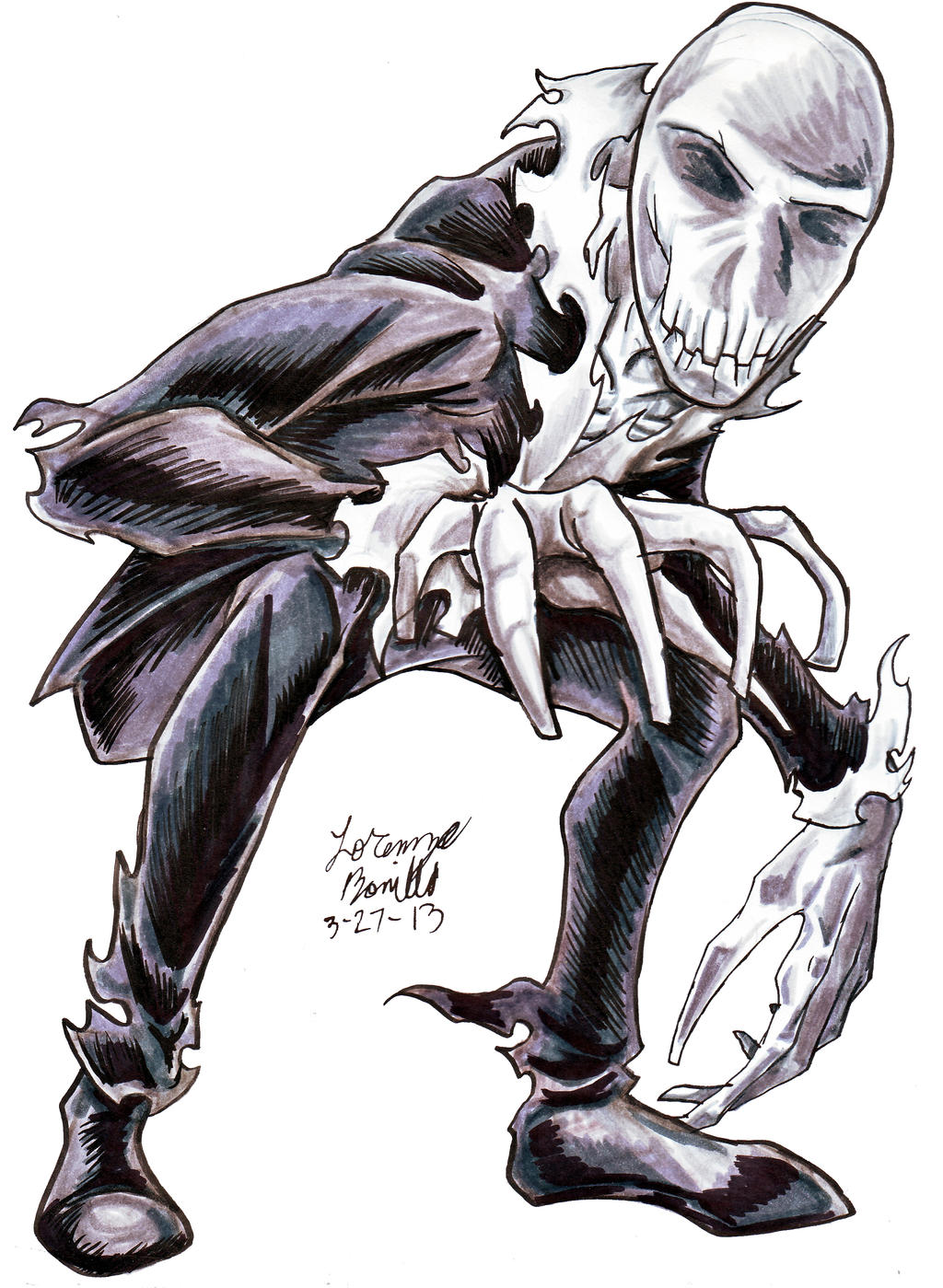 Slender Man Second Drawing by emeraldfury on DeviantArt