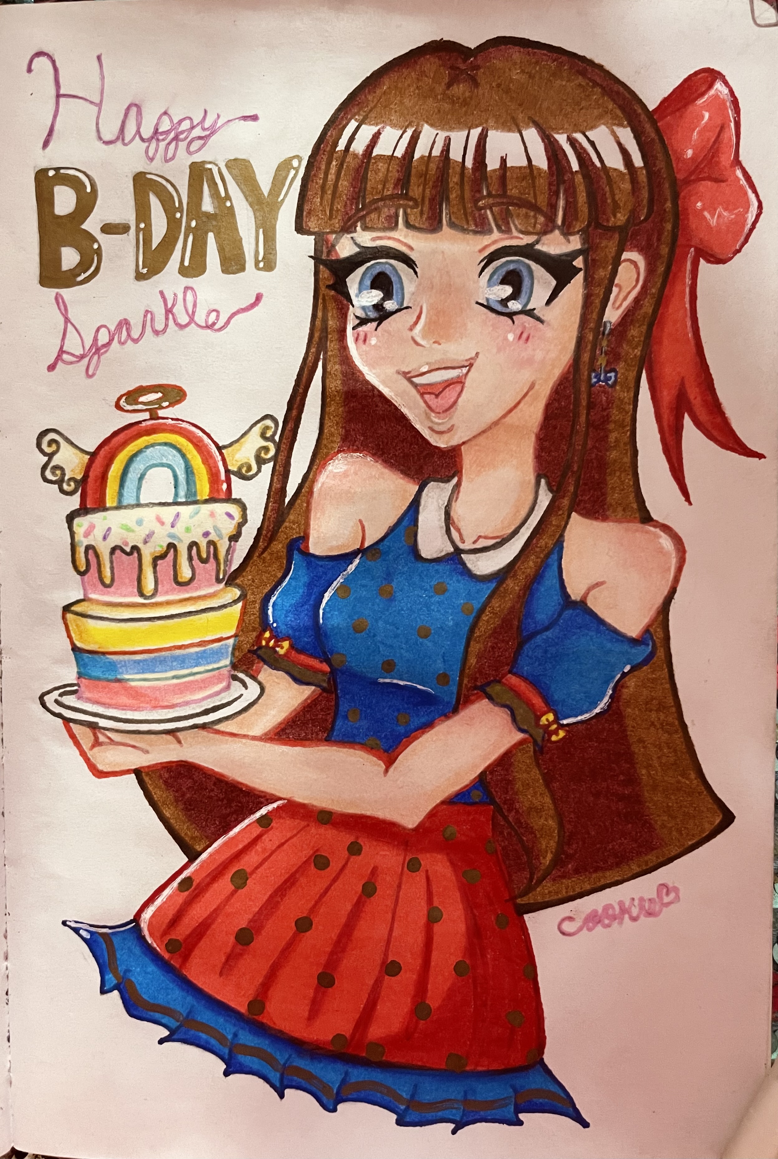 Birthday gal! (Sparkle | Colored version)