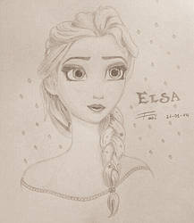 Dibujo Elsa Frozen