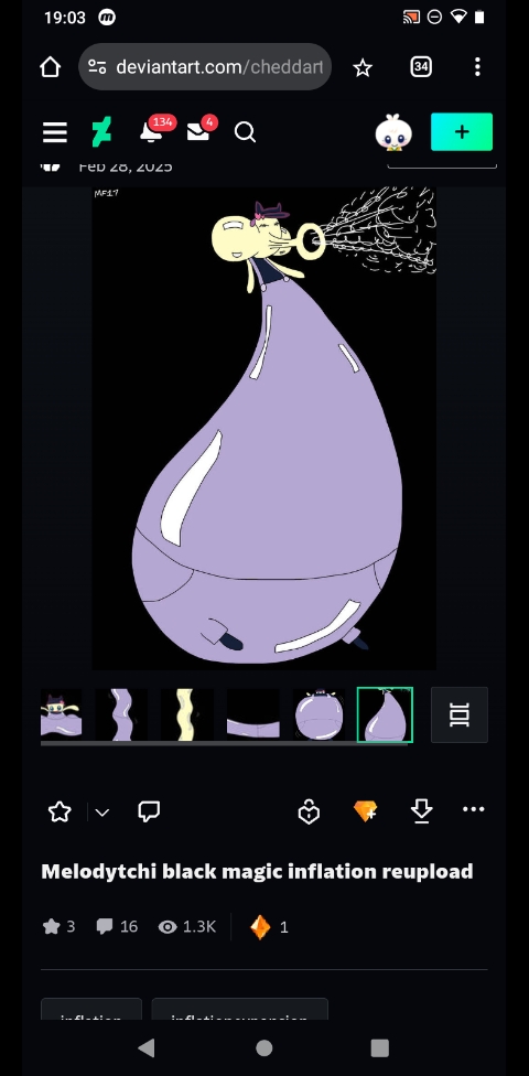 Please redraw melodytchi deflating by Ambarlaplassotte on DeviantArt