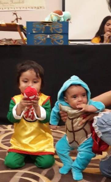 Chibi Gohan and Baby Squirtle