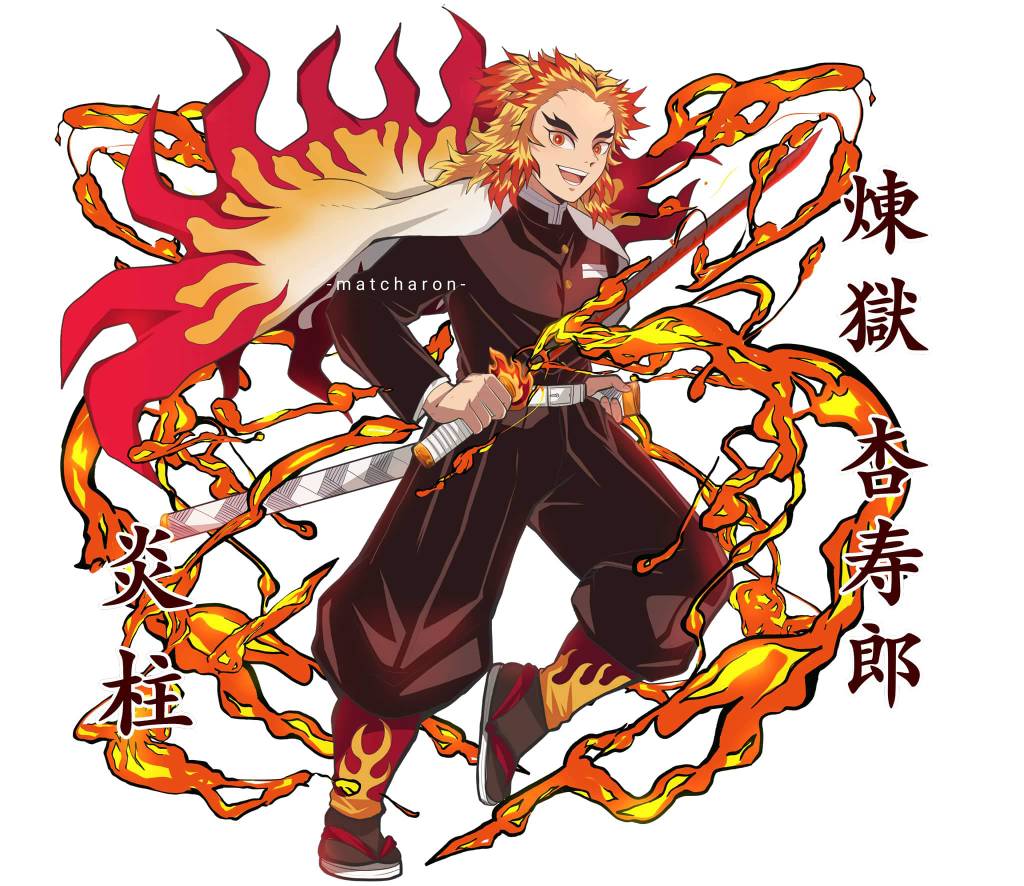 Fire Hashira Kyojuro Rengoku by MCAshe on DeviantArt