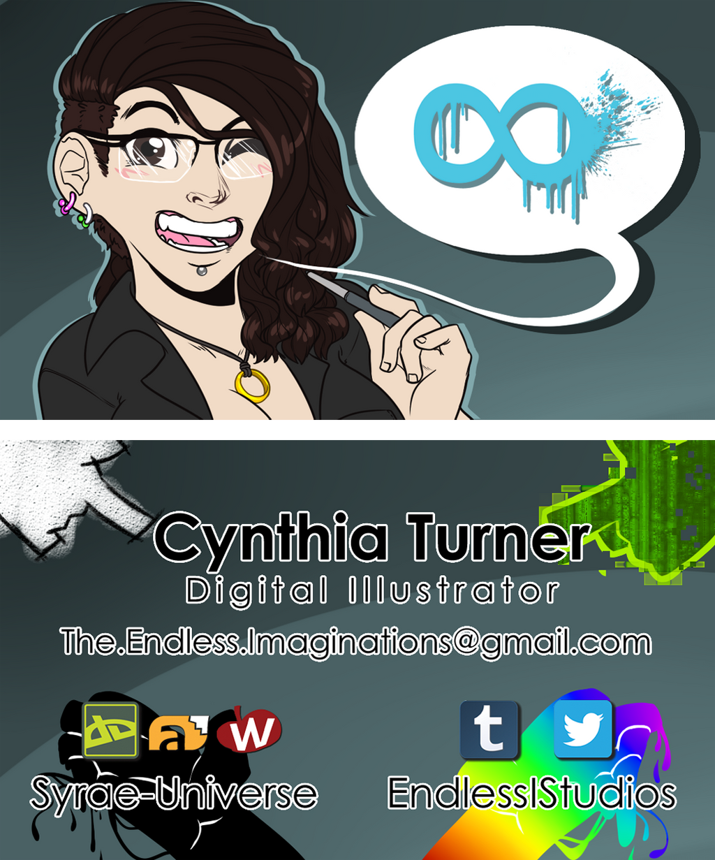 (Personal) Business Card 2017 by Syrae-Universe