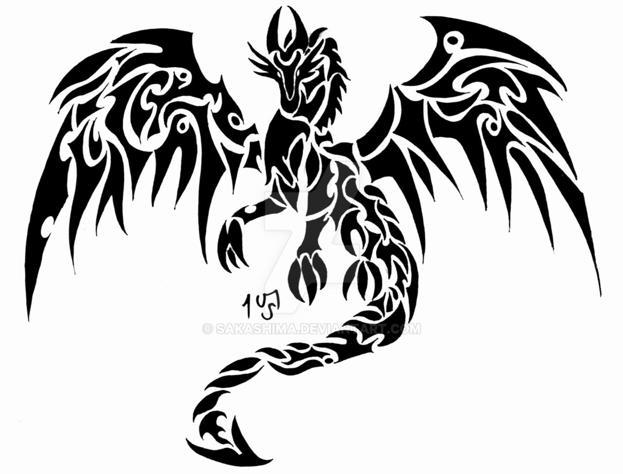 Dragon tattoo for the back by Sakashima on DeviantArt