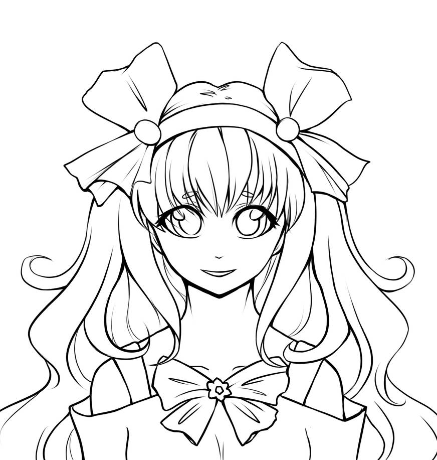 Kazumi OC Outline by ca55i3 on DeviantArt
