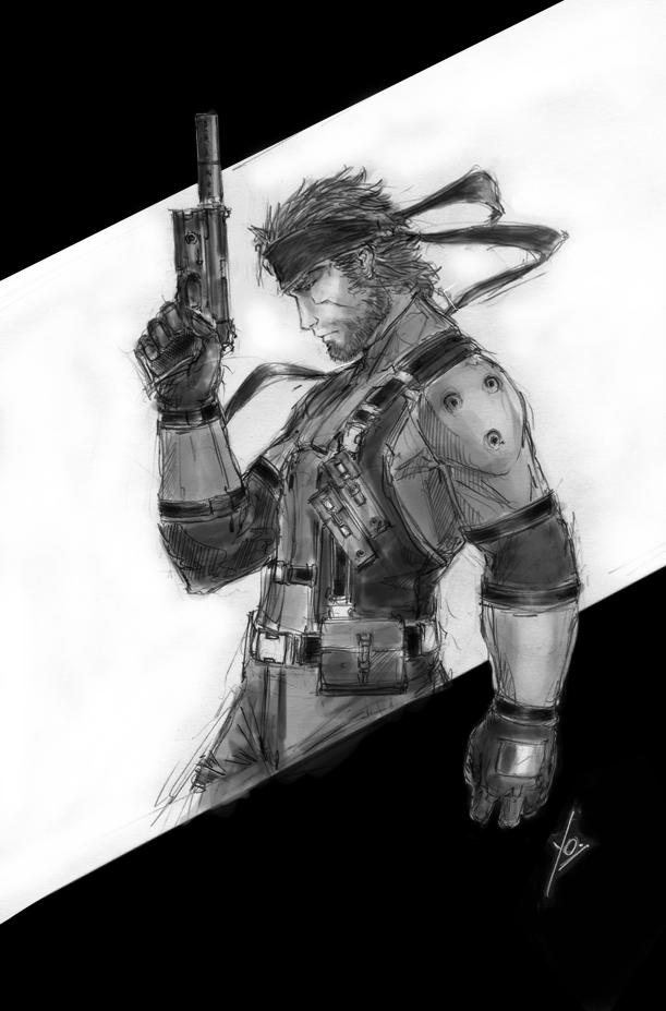 Solid Snake sketch by YamaOrce on DeviantArt