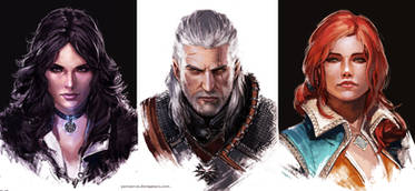 The Witcher portraits