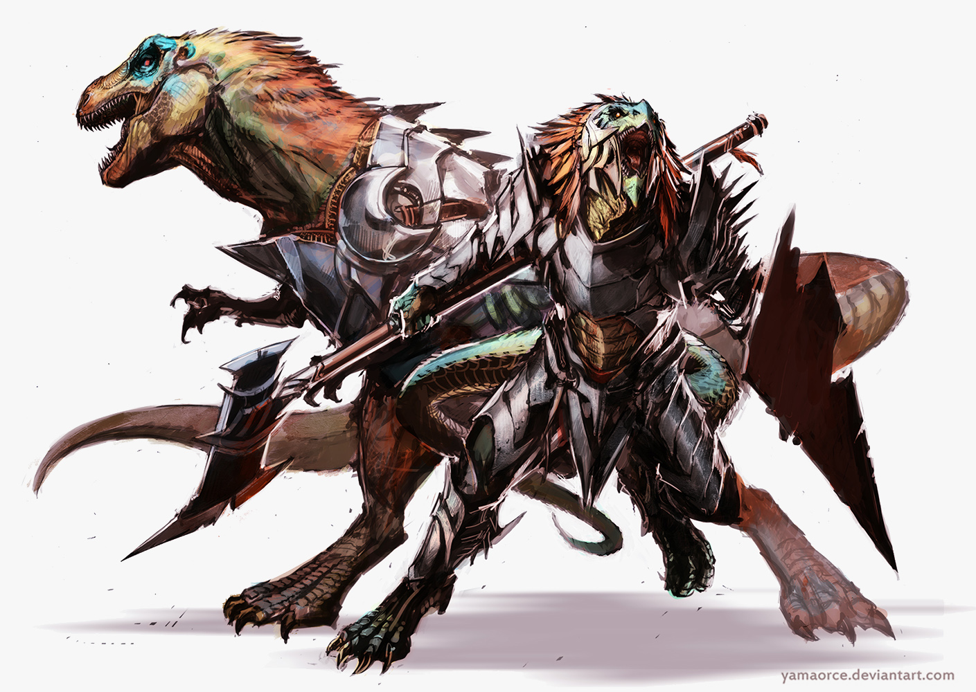 Lizardfolk Hunter by YamaOrce on DeviantArt