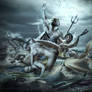 Fight of the Humans with the Titans