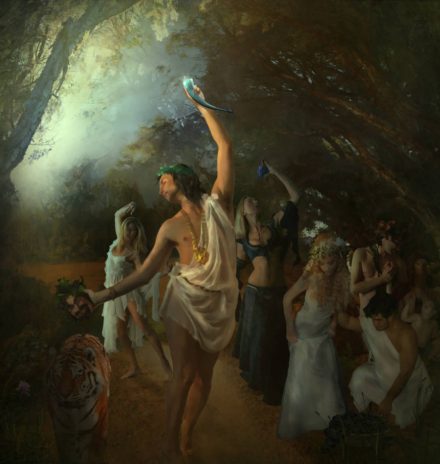 Bacchus (Dionysus) by Digitiel
