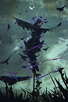 Black-eyed scarecrow by Jans-art