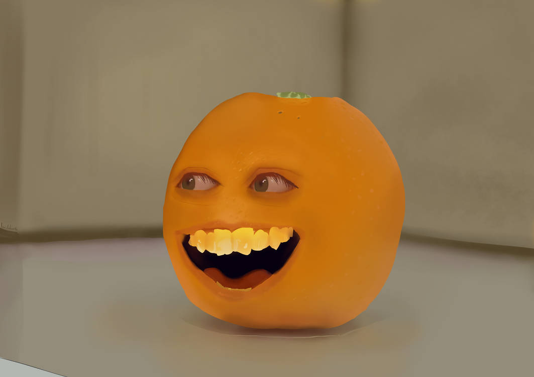 Orange Ranting full render of realistic annoying orange by doritoburrito6 on DeviantArt