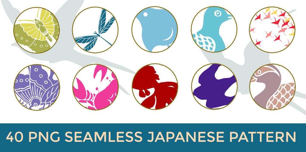 40 PNG Seamless Japanese Pattern (Animals) by o-yome on DeviantArt