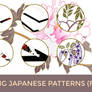 28 PNG Japanese Pattern (Flowers and Paper Folds)