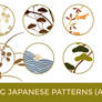 19 PNG Japanese Patterns (Autumn Winter)
