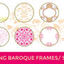 63 PNG Baroque Frames - Swirls Pattern