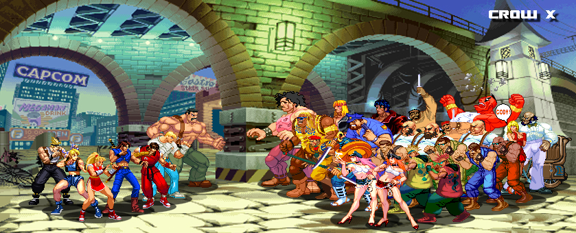 finalfight heroes and villains