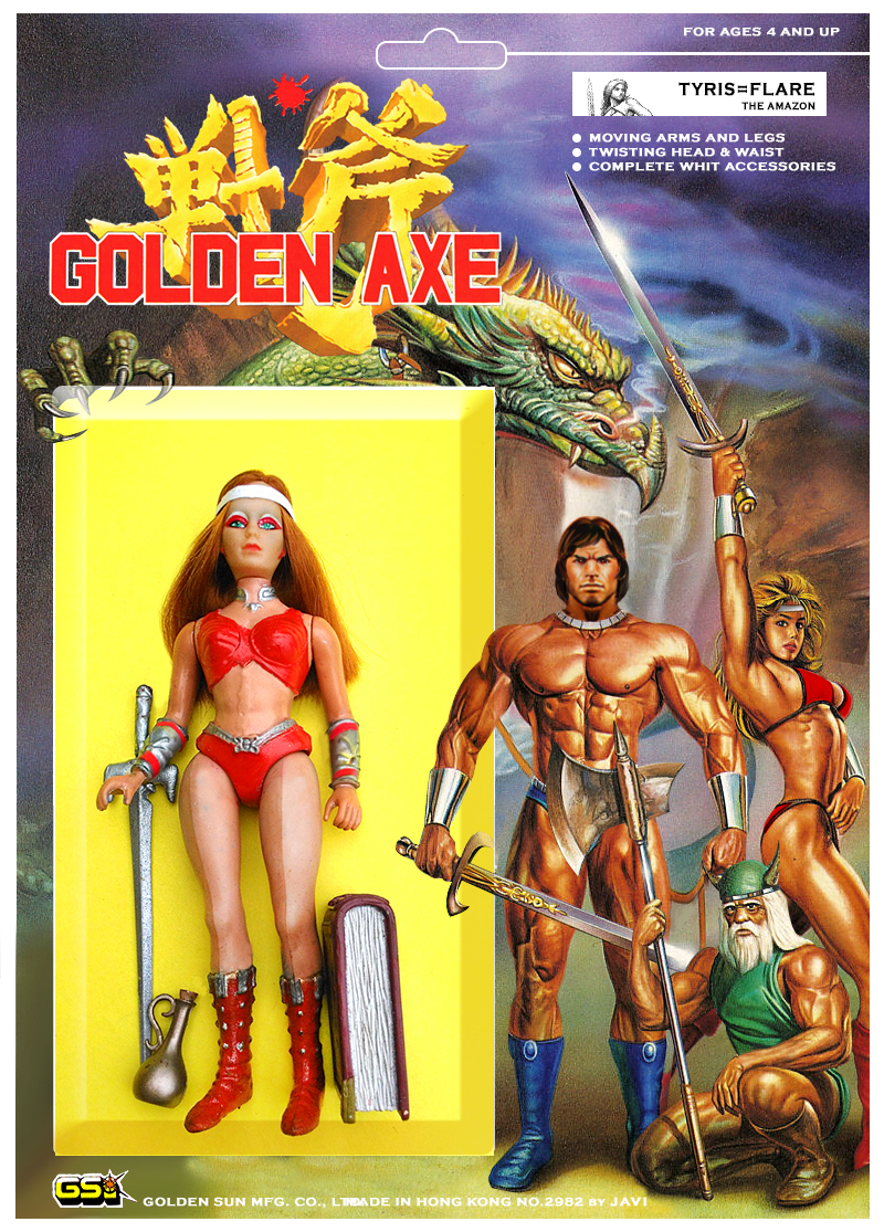 GOLDEN AXE 2 FIGURE  TYRIS FLARE BLISTER