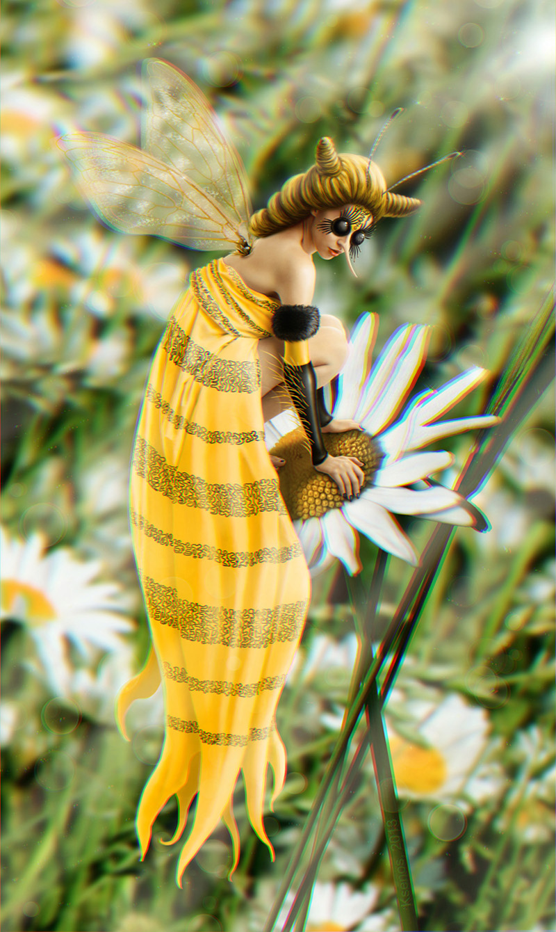 A bee girl