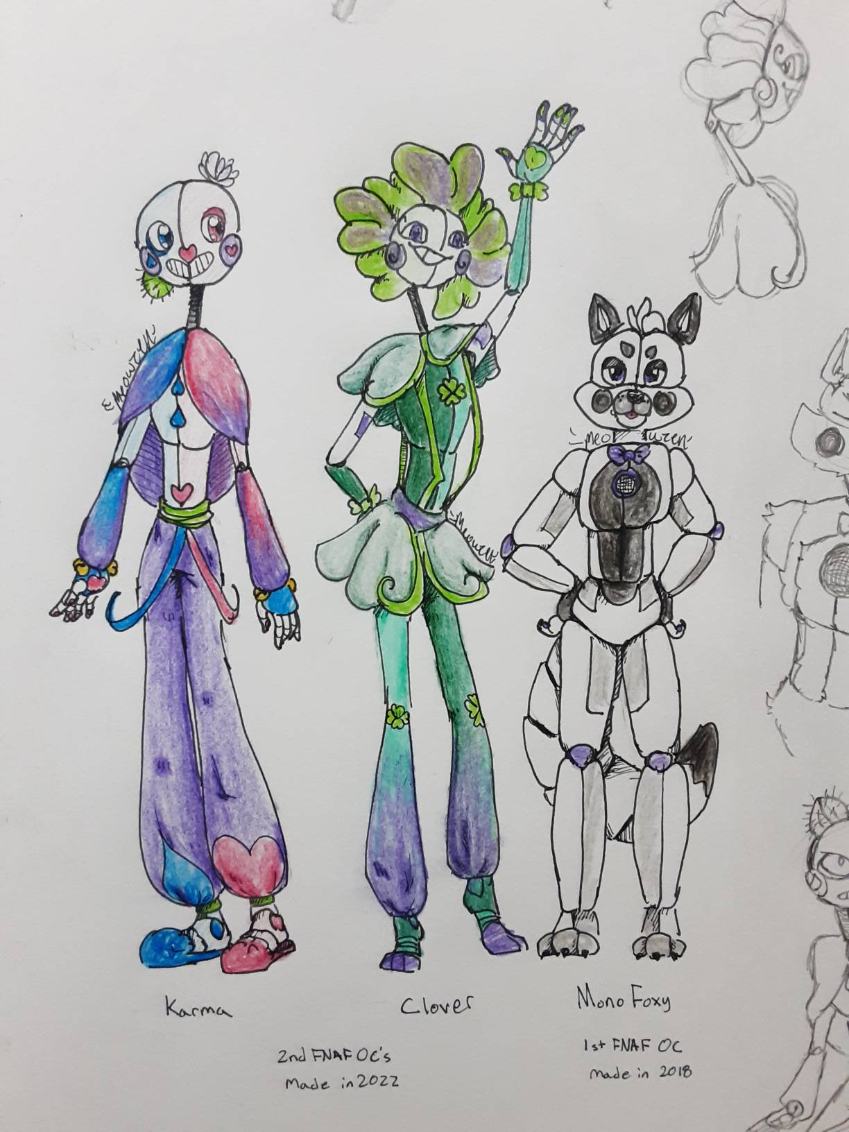 Fnaf oc's by MonoFoxy on DeviantArt