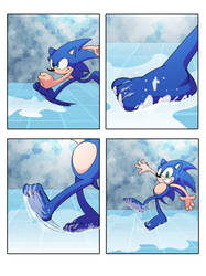 Sonic Encounters a slippery floor