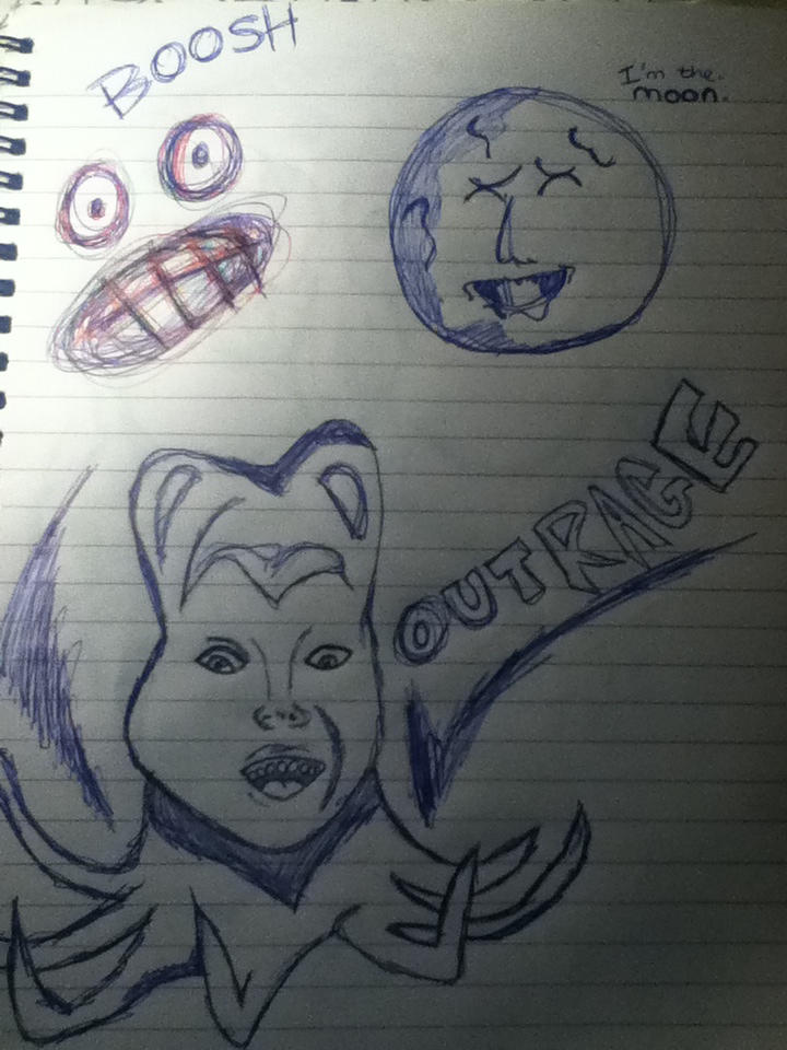 Mighty Boosh - The moon and Tony Harrison by MoeMins on DeviantArt