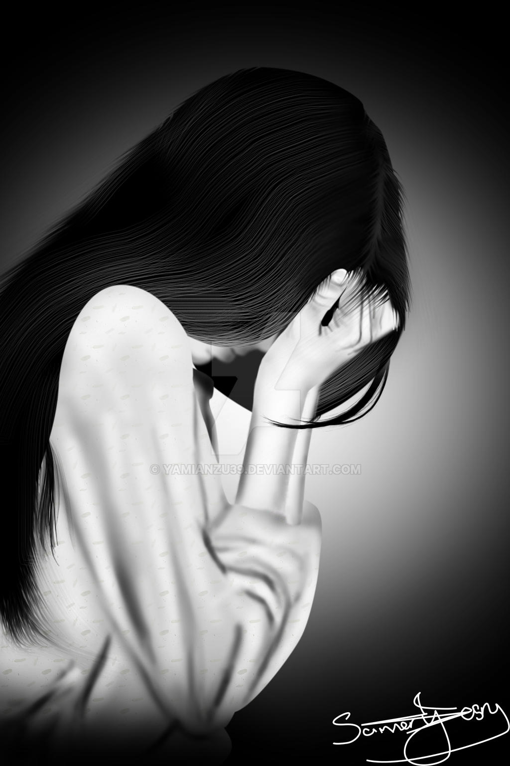 Sad girl by Lencine on DeviantArt