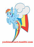 Rainbow Dash Charm by yoshimarsart