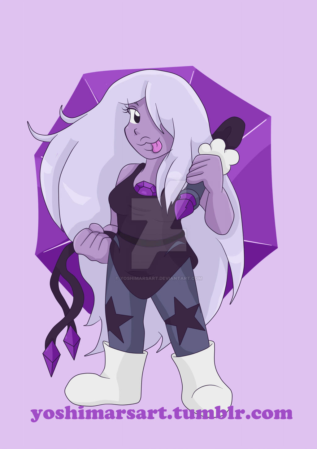 Amethyst Deviantart Crystal Gems - Amethyst by yoshimarsart on DeviantArt