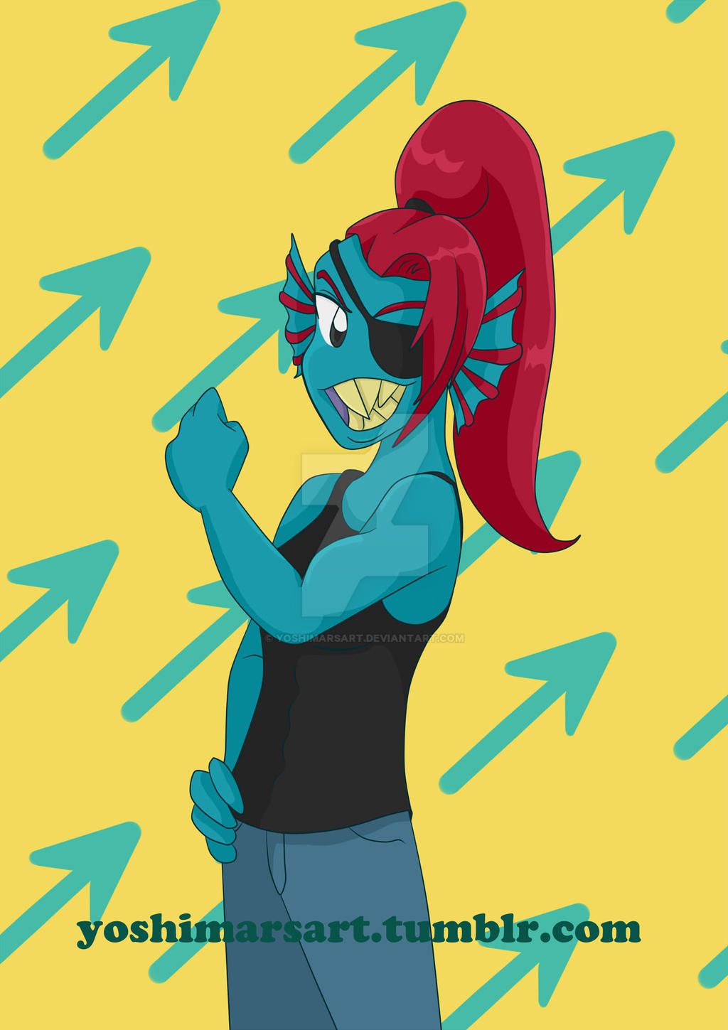 Undyne Bodybuilder Merchandise - In Stock! by yoshimarsart on DeviantArt