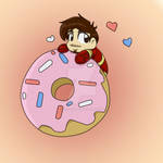 Chibi Tony Donut by yoshimarsart