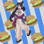 Maya Fey - Burger Paradise by yoshimarsart