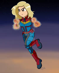 Chibi Captain Marvel!