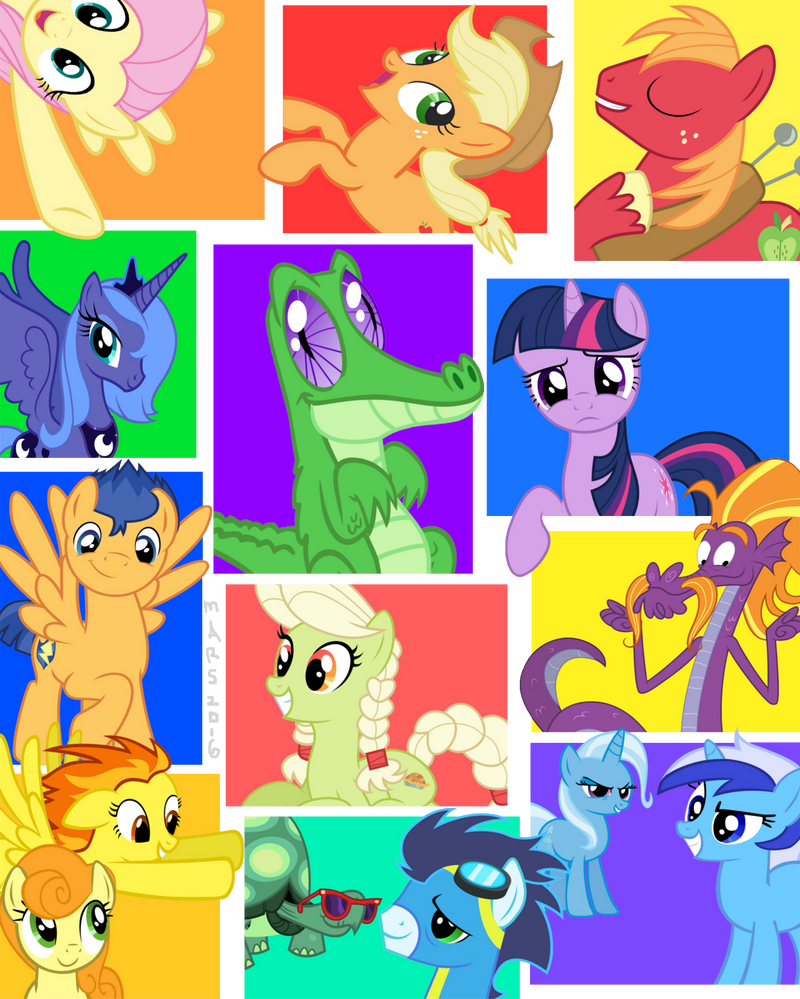 MLP Color Blocks by MyLittlePon3Lov3 on DeviantArt