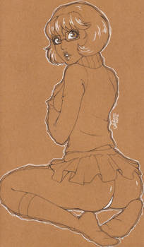 Monochrome Sketch Velma