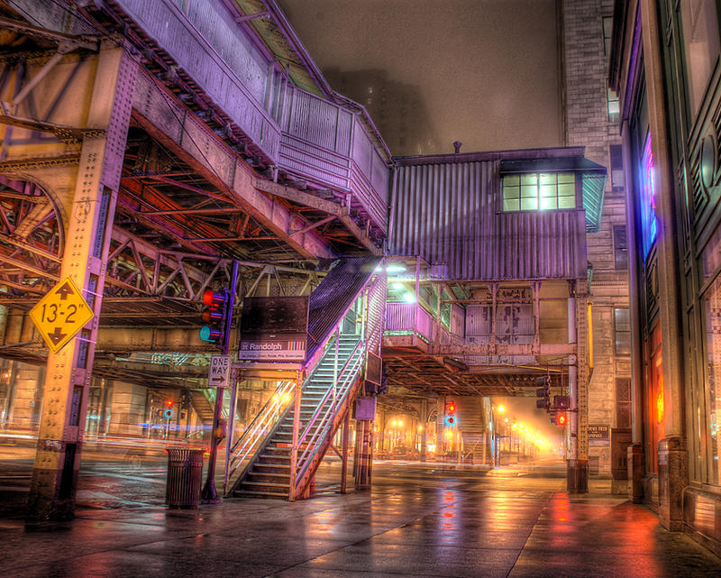 Chicago L: Randolph Stop by spudart