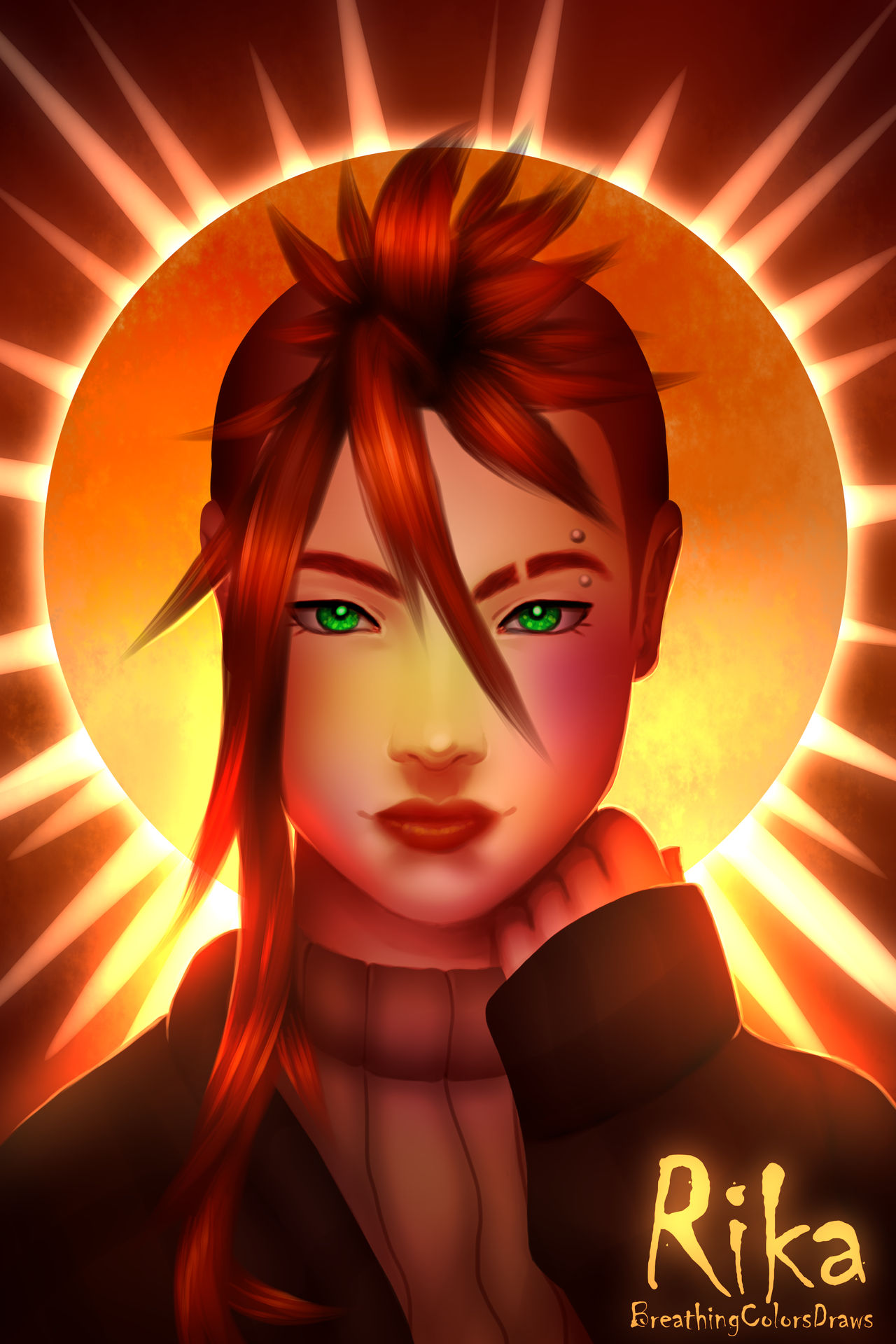 Cool Rika Rika Portrait by BreathingColorsDraws on DeviantArt