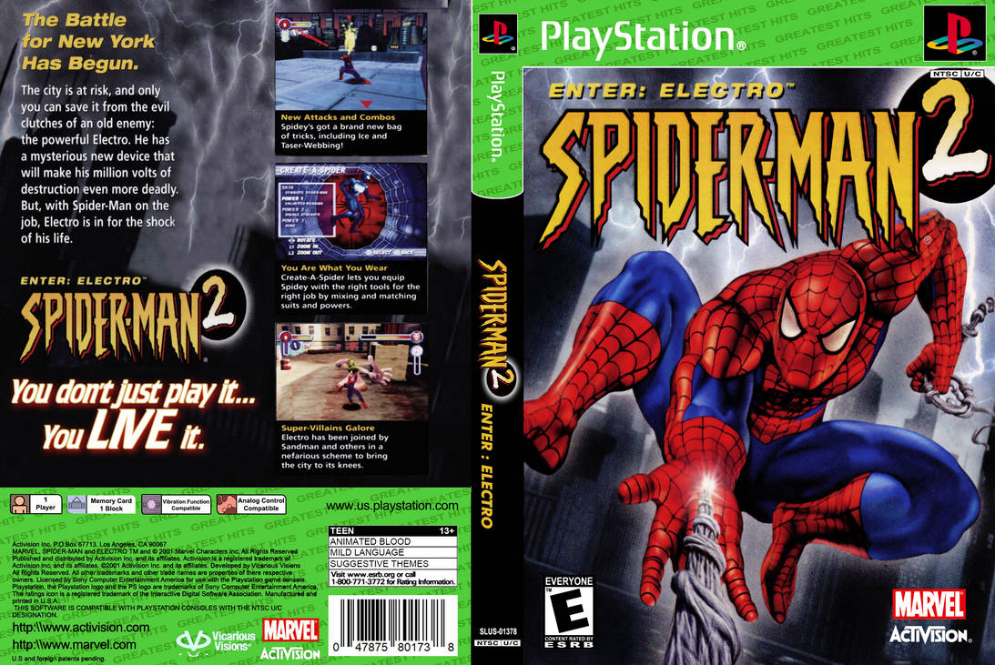 Ps1 - Spider Man 2 Enter Electro Homem Aranha - Leia a descrição | Brasil Ps1 - Spider Man 2 Enter Electro Homem Aranha - Leia a descrição | Brasil