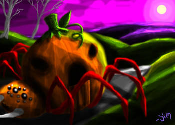 Spider Pumpkin Carriage