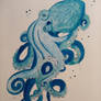 Watercolor octopus