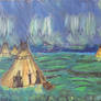 Native American Teepee Painting