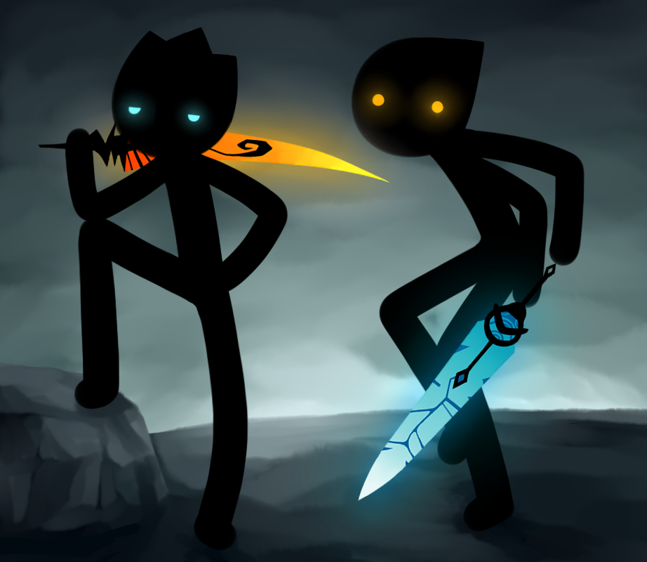 a stickman fight by zenron on DeviantArt