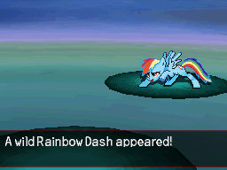 A Wild Rainbow Dash Appeared Sprite