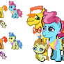 Ponymon Sprites : Cake Family