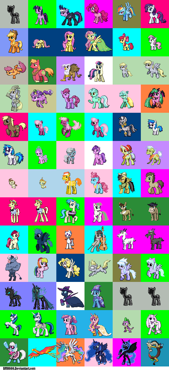 My little Pony Mon Sprite Sheet