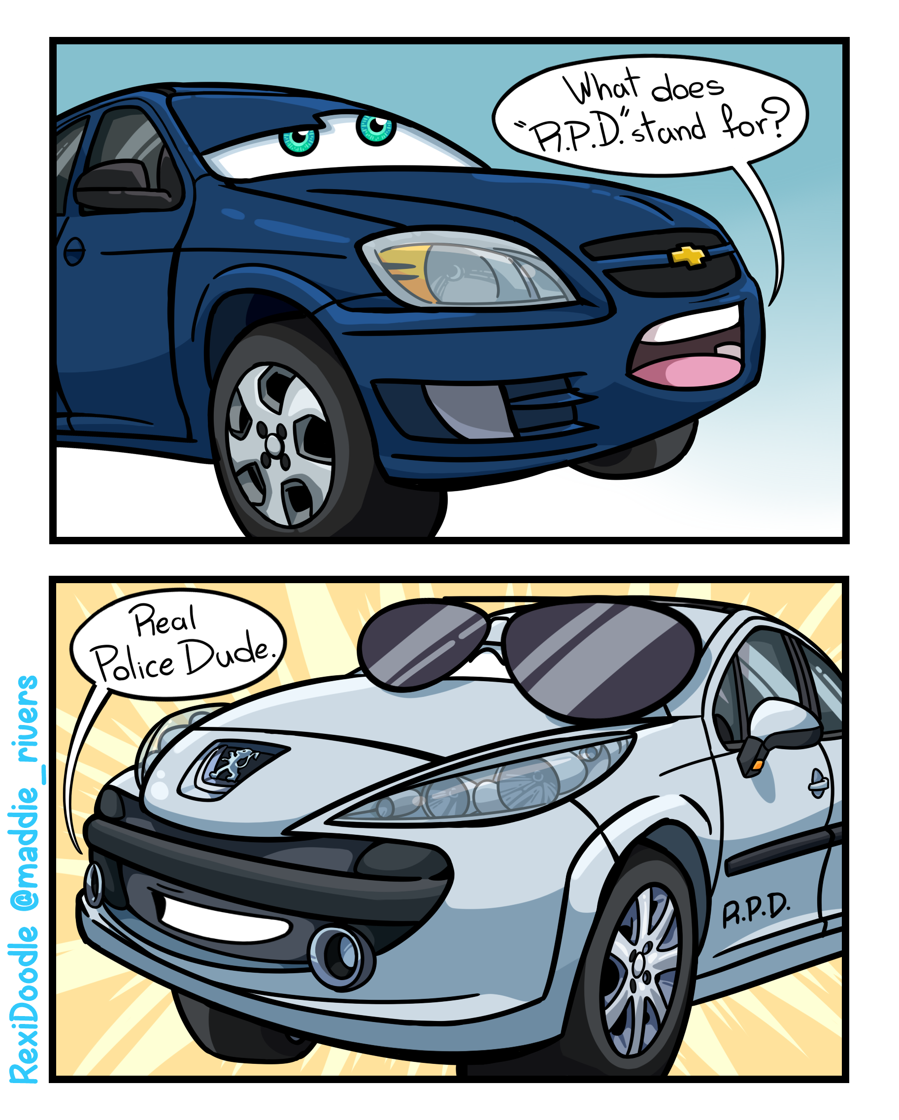 What does R.P.D. stand for? by RexiDoodle on DeviantArt