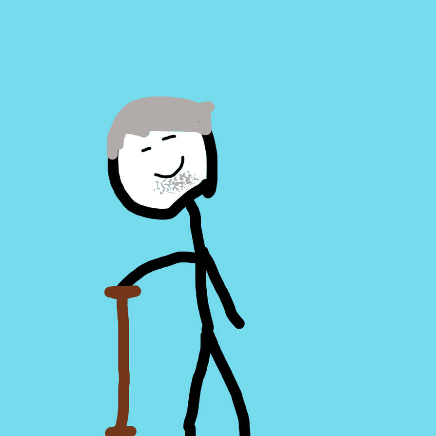Oldman-stickman by bluewhat321 on DeviantArt