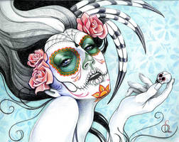 Day of the Dead Sugar Skull Girl